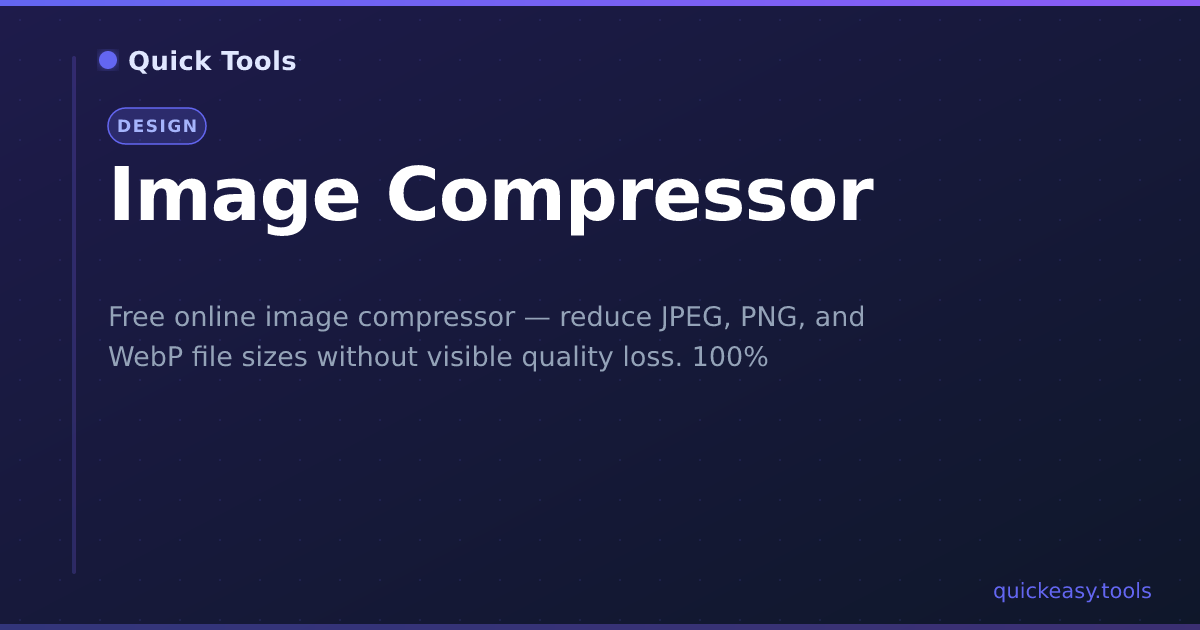 Comprimir Imagem Online — Quick Tools